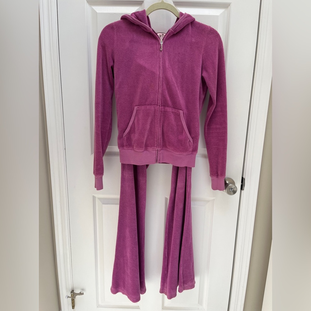 Juicy Couture Fuchsia Velour Hoodie